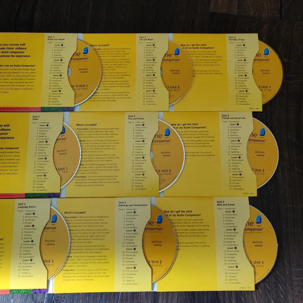 Rosetta Stone Deutsch Levels 1, 2 & 3 German Version 3